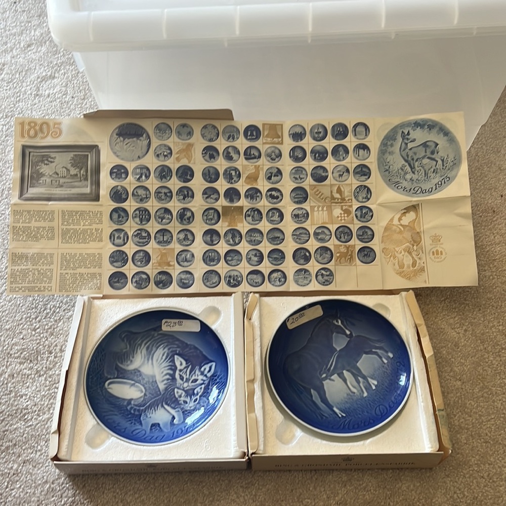 Mors Dag 1971 & 1979 Mother’s Day Plates